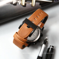 LONGBO 80638 watches men turkey top luxury case steel back genuine leather strap tactical watches men